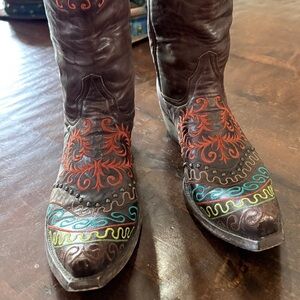 Old Gringo Multicolor Embroidered Heeled Boots